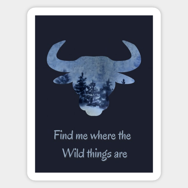 Wildlife nature - Inspirational quote for Nature lovers and travelers 3 Sticker by redwitchart